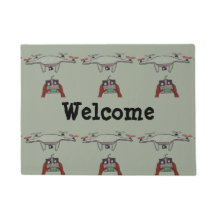 The Drone Pilot Welcome door mat