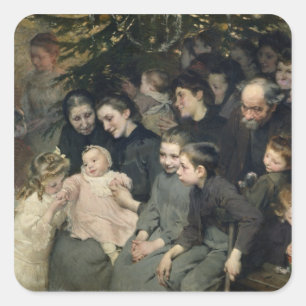 The Drop of Milk in Belleville Square Sticker