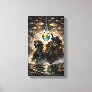 The Drop That Holds a World Canvas Print