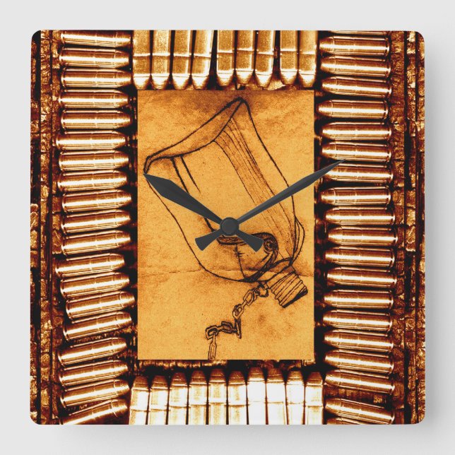 The Drought Square Wall Clock (Front)