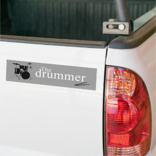 The drummer bumper sticker
