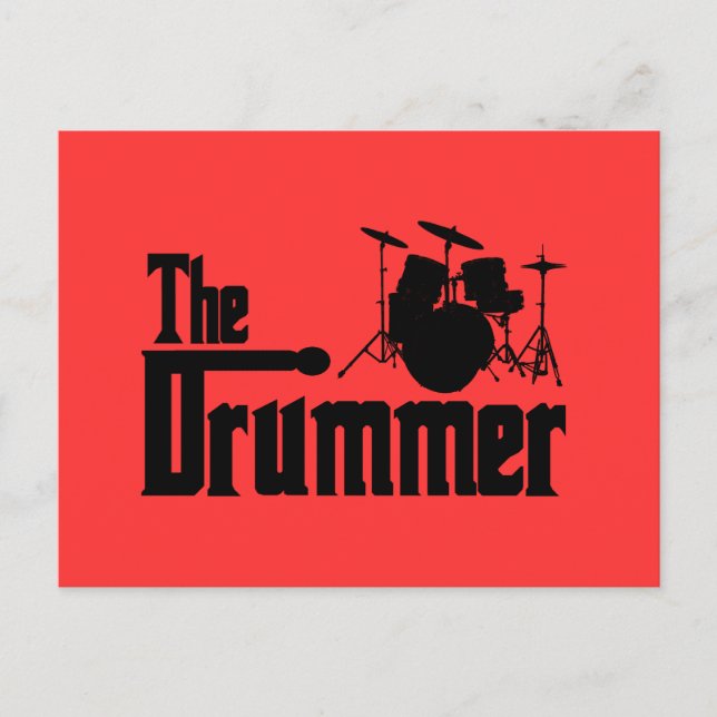 The Drummer Postcard (Front)