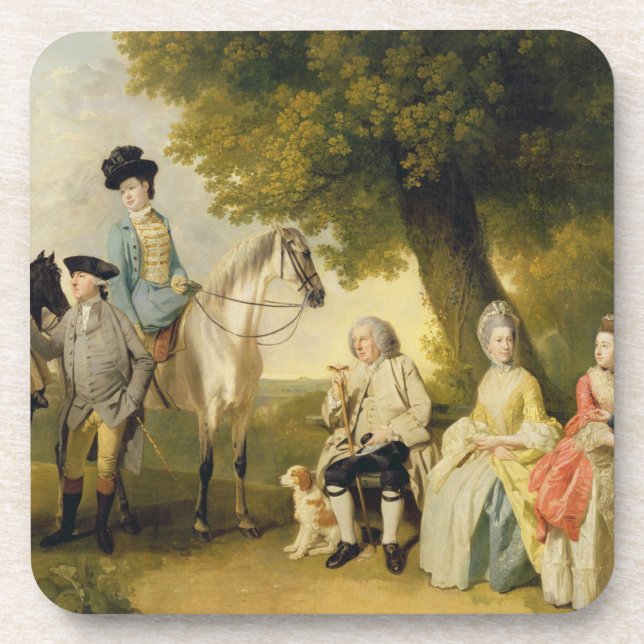 The Drummond Family, c.1769 (oil on canvas) Coaster (Front)