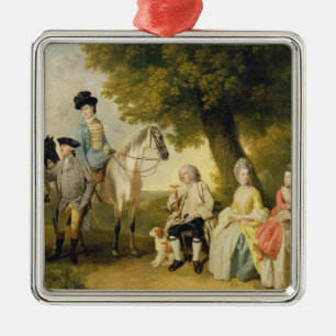 The Drummond Family, c.1769 (oil on canvas) Metal Tree Decoration