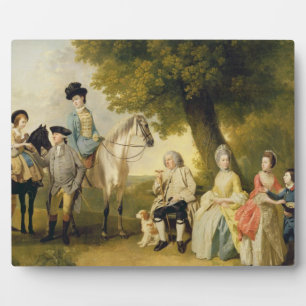 The Drummond Family, c.1769 (oil on canvas) Plaque