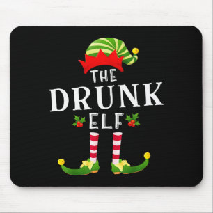 The Drunk Elf Christmas Matching Pajama Mouse Mat
