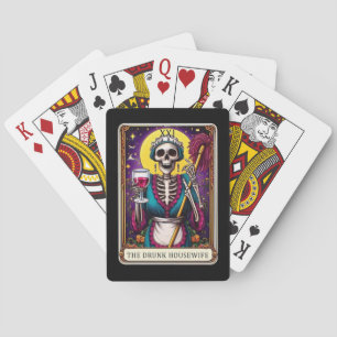 The Drunk Housewife Skeleton Tarot Playing Cards