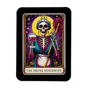 The Drunk Housewife Tarot Card Magnet