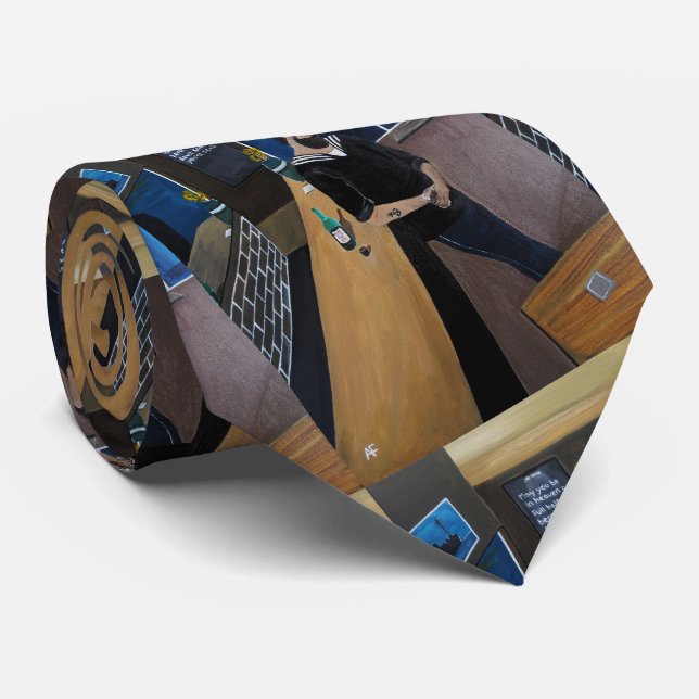 The Drunken Sailor Painting by Alfred Fox Tie (Rolled)