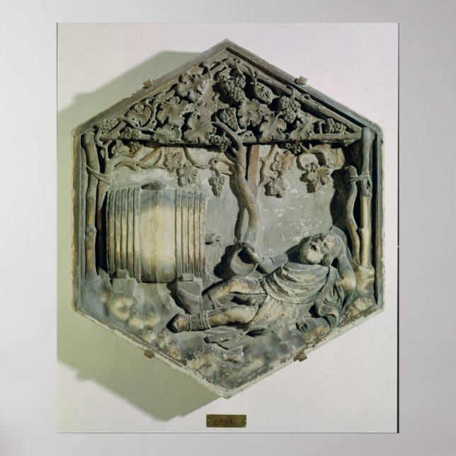 The Drunkenness of Noah, hexagonal decorative Poster (Front)