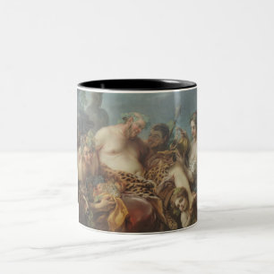 The Drunkenness of Silenus (by Carle van Loo) Two-Tone Coffee Mug