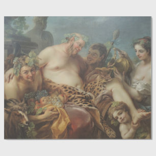 The Drunkenness of Silenus (by Carle van Loo) Wrapping Paper