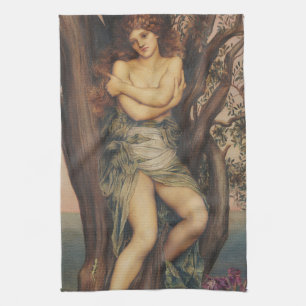 The Dryad (Tree Nymph) (by Evelyn De Morgan) Tea Towel