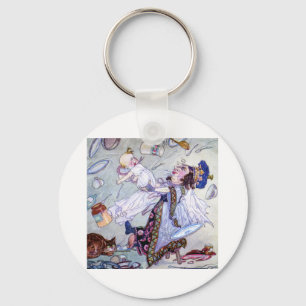 The Duchess and the Pig Baby in Wonderland Key Ring