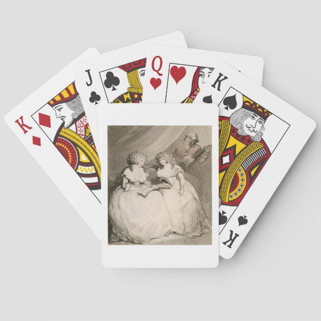 The Duchess of Devonshire and her Sister, the Coun Playing Cards (Back)
