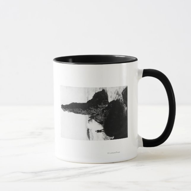 The Duchess Rock at Newport, Oregon Mug (Right)