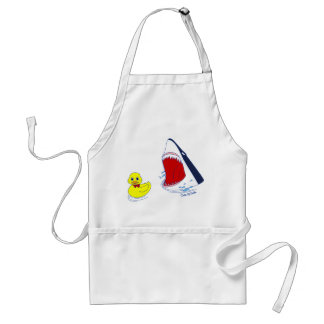 The Duck and The Shark Doodle Art Apron