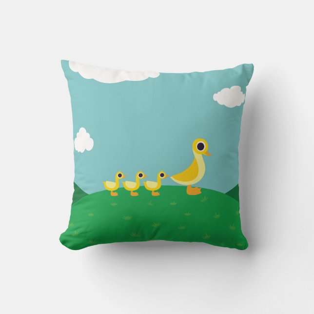 The Duck Family Cushion (Front)