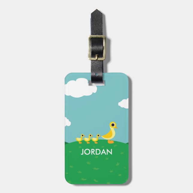 The Duck Family Luggage Tag (Front Vertical)