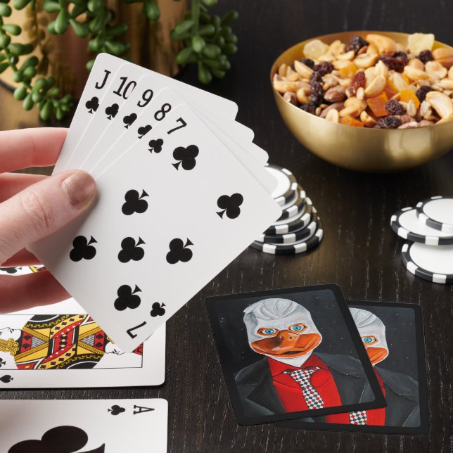 The Duck Painting by Alfred Fox Playing Cards (In Situ)