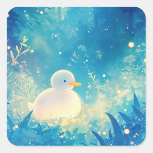 The Duck Peaceful Retreat Square Sticker