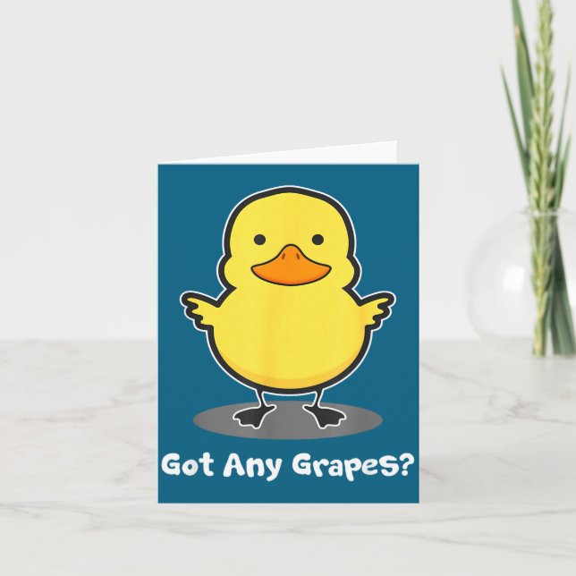 The Duck Song Got Any Gs Ice Fresh Lemonade Funny  Card (Front)