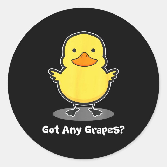 The Duck Song Got Any Gs Ice Fresh Lemonade Funny  Classic Round Sticker (Front)