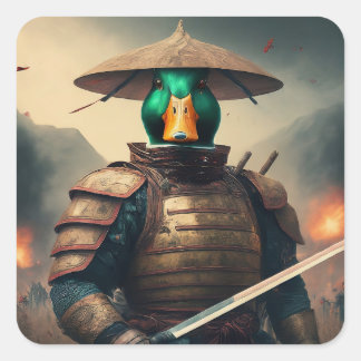 The Ducky Defender Square Sticker