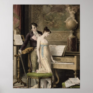 The Duet (mezzotint) Poster