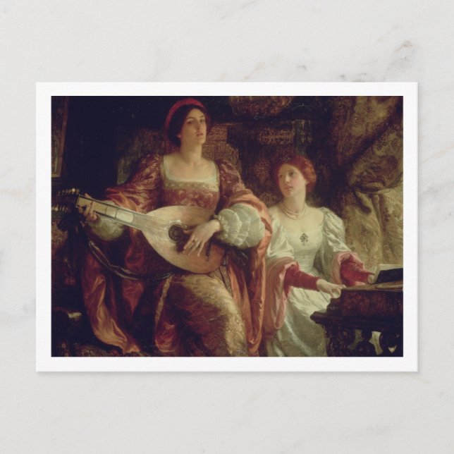 The Duet (oil on canvas) Postcard (Front)