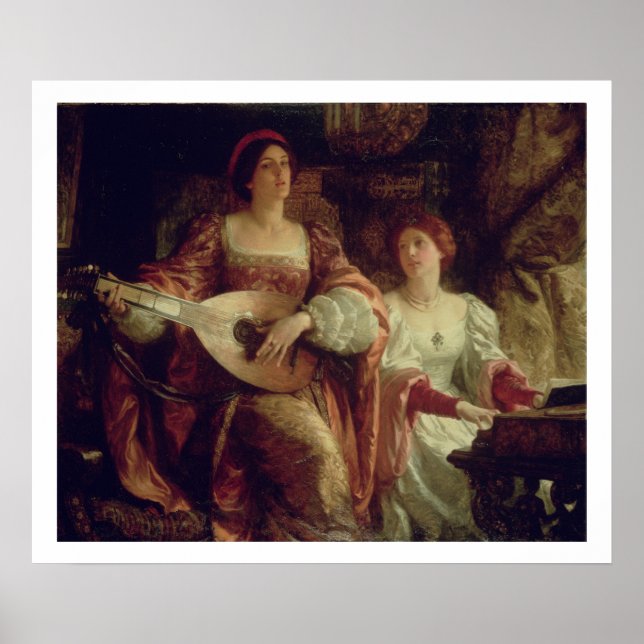 The Duet (oil on canvas) Poster (Front)