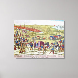 The Duke of Alba, recalled to Spain Canvas Print