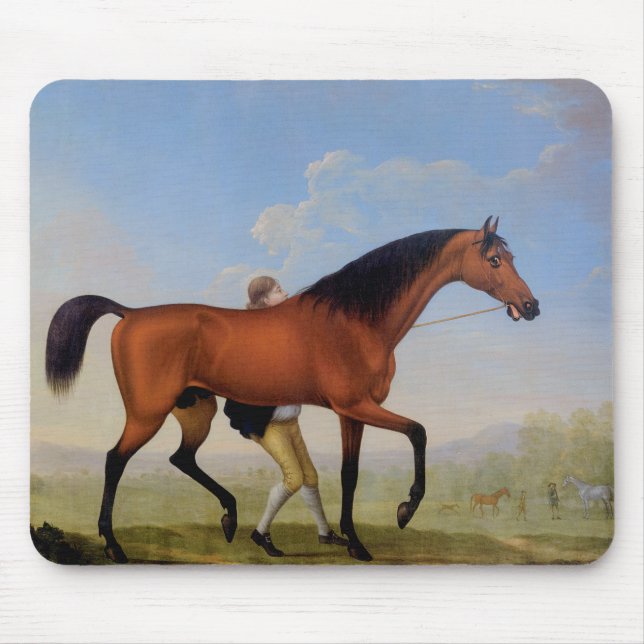 The Duke of Ancaster’s Bay Stallion Mouse Mat (Front)