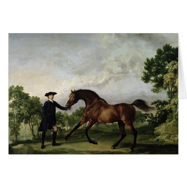 The Duke of Ancaster's bay stallion "Blank" (Front Horizontal)