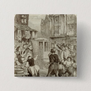 The Duke of Buckingham 15 Cm Square Badge
