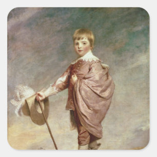 The Duke of Gloucester as a boy Square Sticker