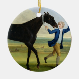 The Duke of Rutland's 'Bonny Black', c.1720 (oil o Ceramic Tree Decoration