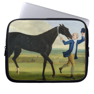 The Duke of Rutland's 'Bonny Black', c.1720 (oil o Laptop Sleeve