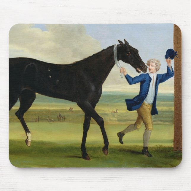 The Duke of Rutland's 'Bonny Black', c.1720 (oil o Mouse Mat (Front)