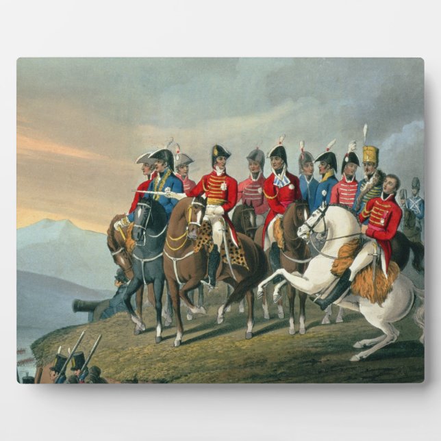 The Duke of Wellington and his Staff Crossing the Plaque (Front)