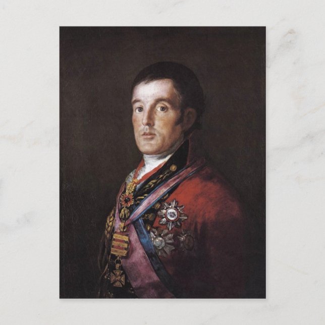 The Duke of Wellington by Francisco Goya Francisco Postcard (Front)