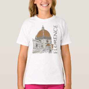 The Duomo Florence Italy Pen and Ink Drawing T-Shirt