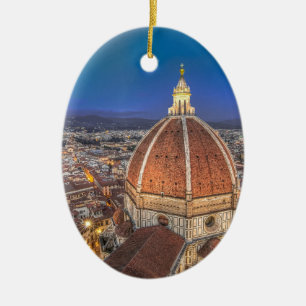 The Duomo in Florence, Italy Ceramic Tree Decoration
