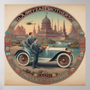 The Duryea Brothers Cars 1861 02X Poster