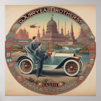 The Duryea Brothers Cars 1861 02X Poster