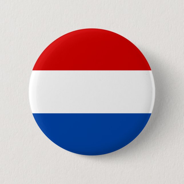 The Dutch Flag 6 Cm Round Badge (Front)