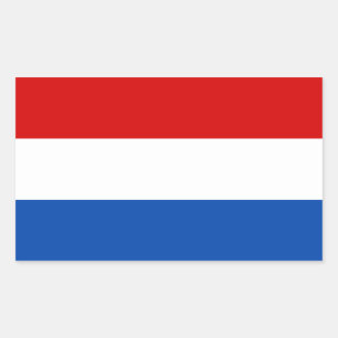The Dutch Flag Rectangular Sticker