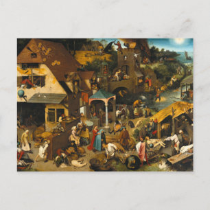 The Dutch Proverbs - Pieter Bruegel Postcard