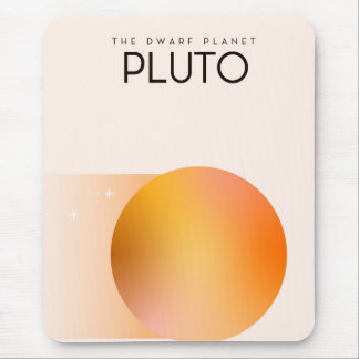 The dwarf planet Pluto Mouse Mat