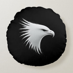 The Eagle - Abstract Wall Art Round Cushion